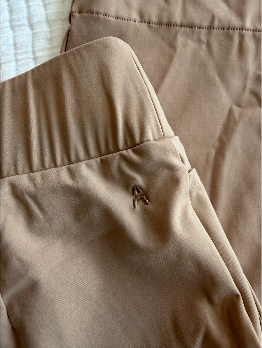 ADAY Bend And Stretch Straight Dress Pants Tan Women’s Size Small